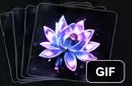 Crystal flower frames ready to export as a GIF